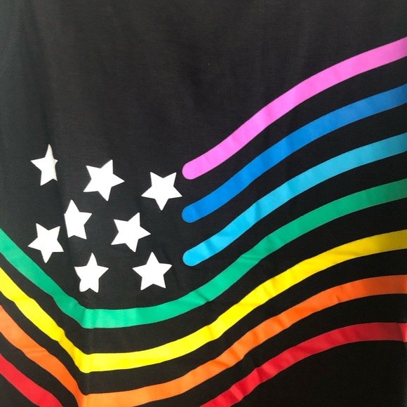 ATHLETIC WORKS Womens Tank Top XS 0-2 Graphics Black New - Picture 4 of 12